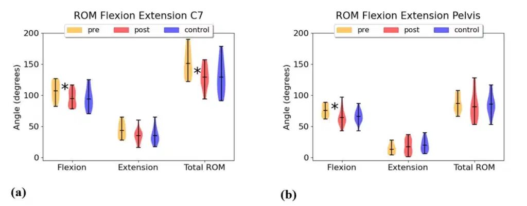 Transforming Rehabilitation: The Impacts of Dry Needling on Non-Specific Low Back Pain 3 Results of the Range of Motion (ROM) measurements