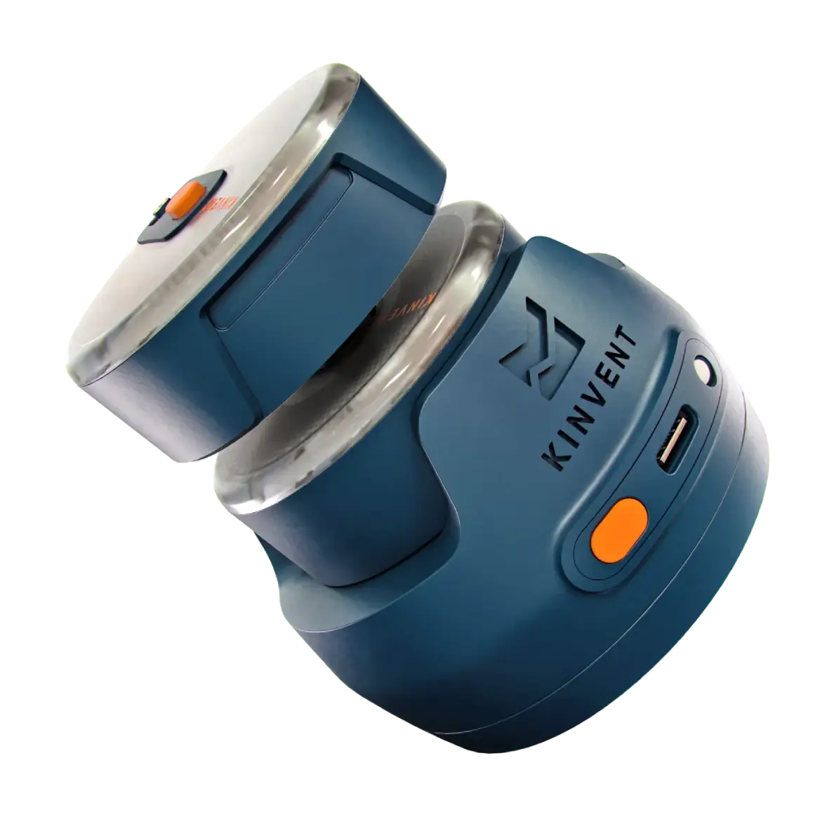 A blue Kinvent K-Power connected sensor device designed for accurate strength and power assessment in sports performance