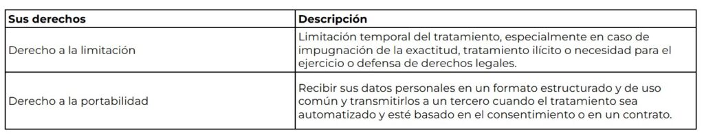 privacy policy table 8 es