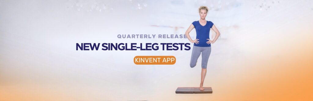 winter release in the kinvent app new single-leg balance tests équilibre unipodal