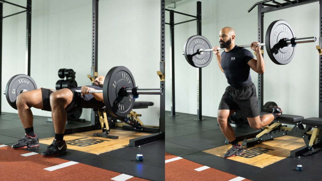 squats hip thrust protocol kinvent app VBT K-Power