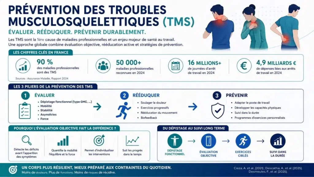 infographie prévention des troubles musculosquelettiques tms