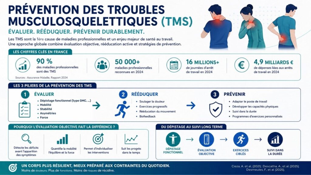 infographie prévention des troubles musculosquelettiques tms