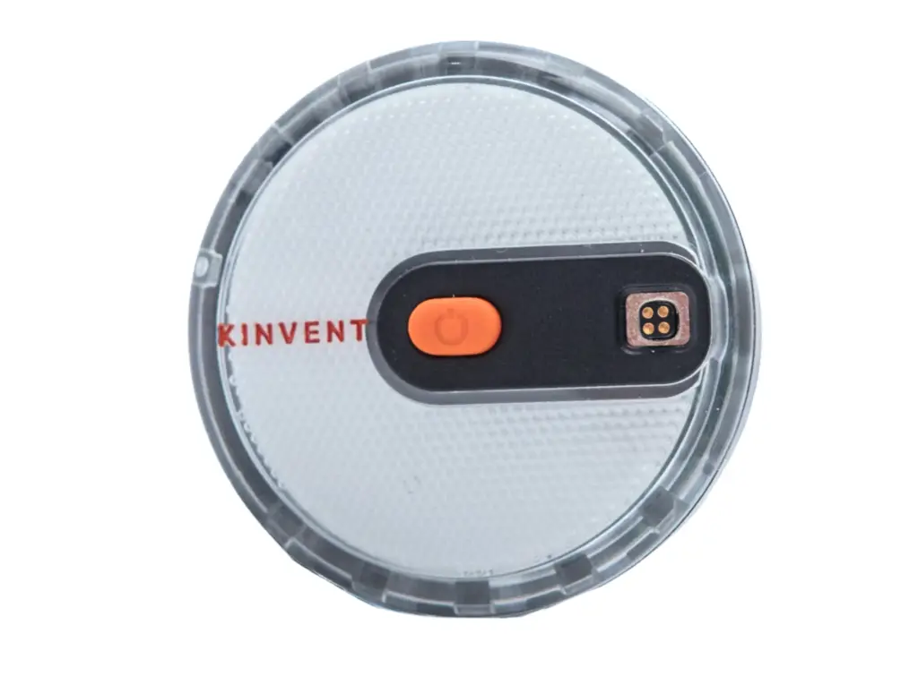 A blue Kinvent K-Power connected sensor device designed for accurate strength and power assessment in sports performance