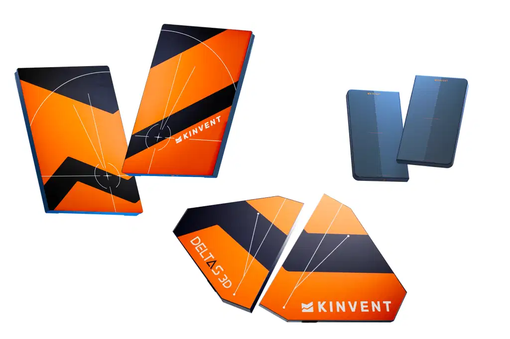 Kinvent force plates product line featuring K-Plates and DELTAS 3D platforms for biomechanical assessment