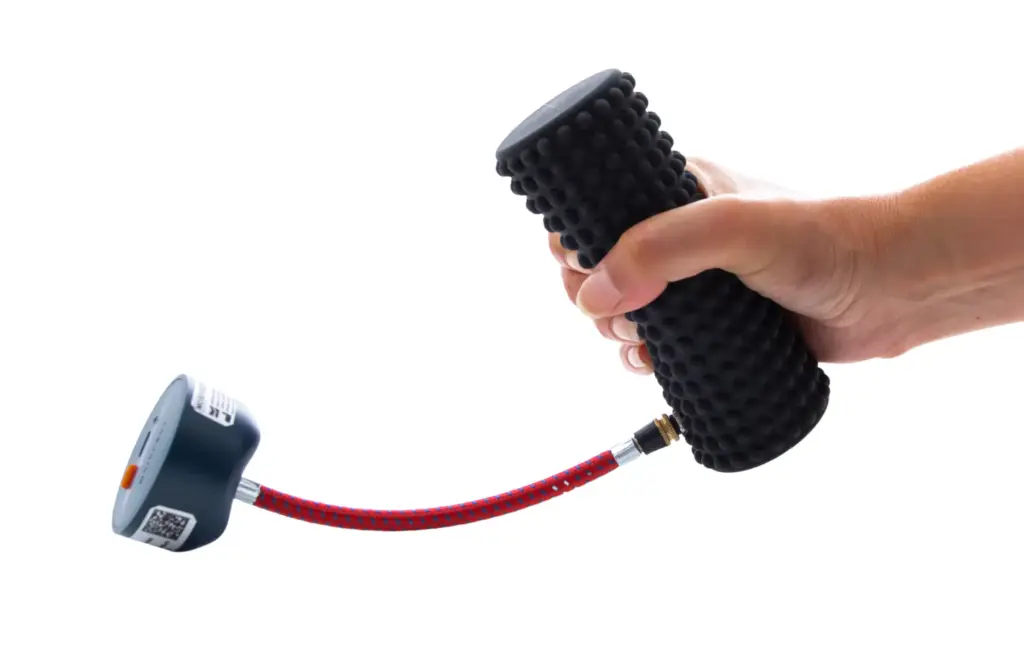 K-Bubble 31 The pressure dynamometer is a wireless inflatable pressure sensor that measures muscle activation, strength, and endurance through controlled air pressure variations.