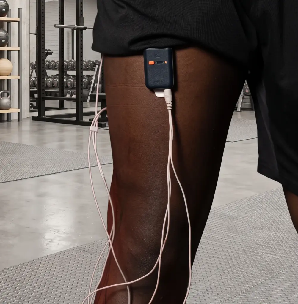 K-Myo test for injured athlete on hamstring